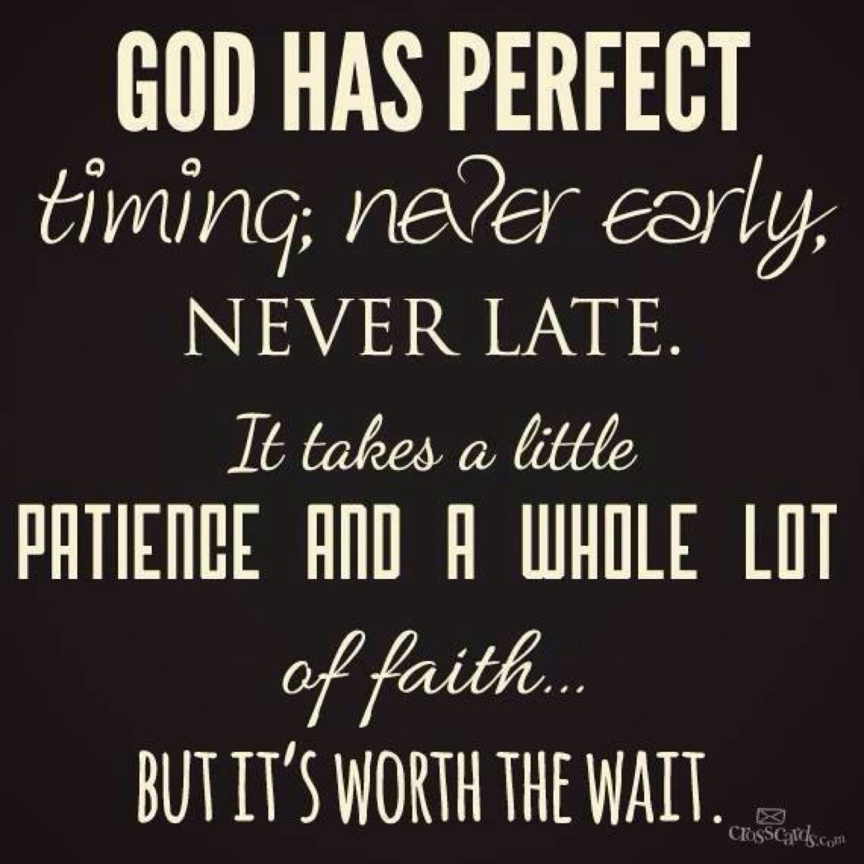 Put God first and everything else will fall in place! Without God I am nothing!