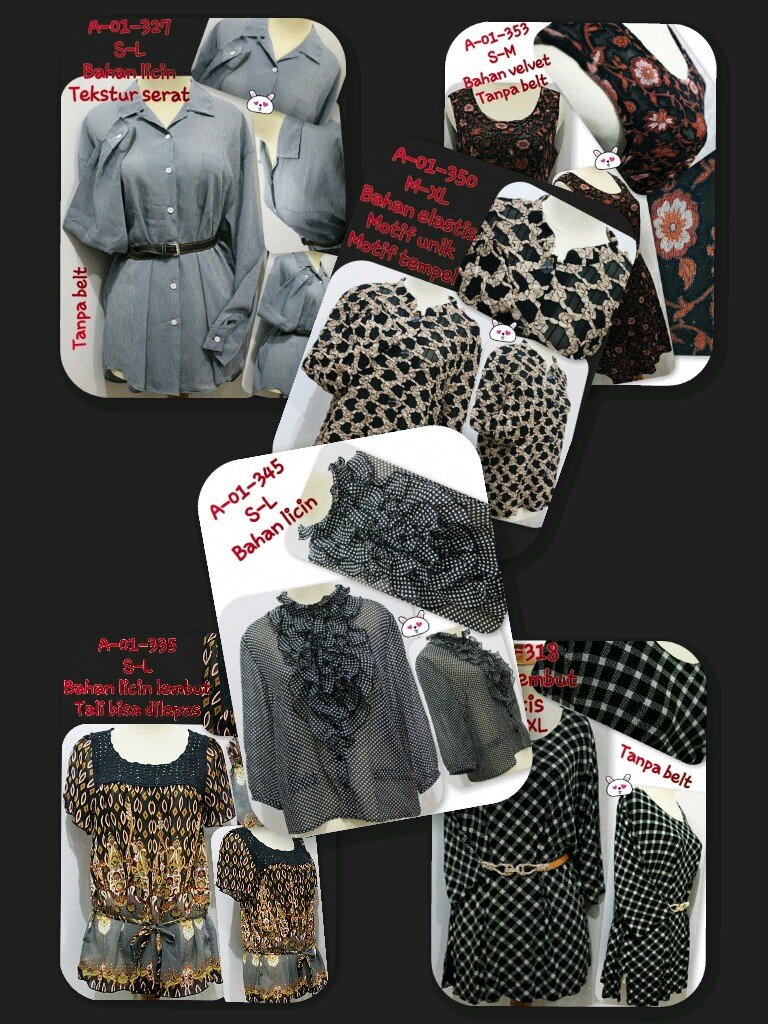 -Ready Stock -NEW all EX butik (ORI import) -20-50rb/pc -S - XL -U/ ABG - Ibu -Bisa Dropship CP: Maretta Putrilian BB: 75A8C0D9 WA/SMS: 081310807378