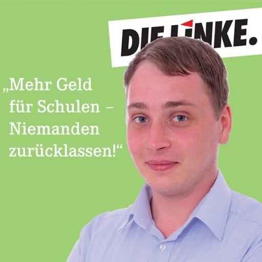 Denis Wettel | Stadtratskandidat der LINKEN | Liste 6 | Platz 15 | Drei Stimmen für die Jugend!
