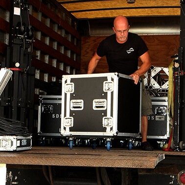 We have been in the lighting, sound and video industry since 2001. We use only the latest technology, LED lighting, computerized lighting, digital audio.