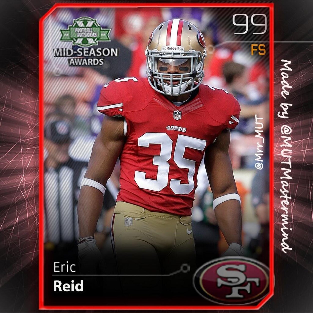 Mrr_MUT's profile picture. MUT 15-- any 49er cards let me know plzz 
Red & gold still im dead & cold  (: