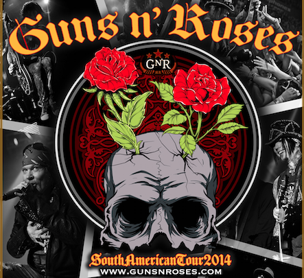 GUNS N' ROSES
La Banda mas importante del Rock and Roll este 12 de Abril en Bolivia!!! 
Estadio Hernando Siles
La Paz - Bolivia

Produce: Esuesa