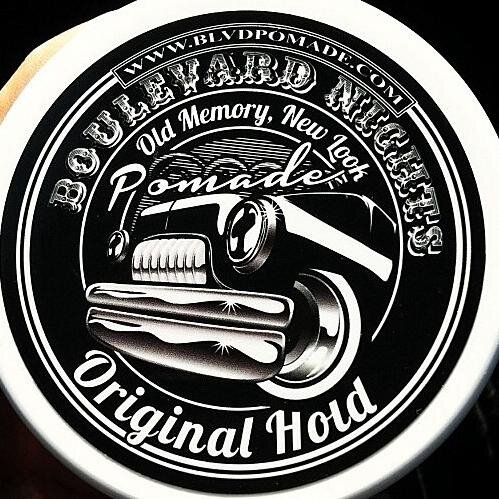 Blvd Nights Pomade Made in USA. Water based pomade. Clean scent for Men/Women. Great hold & shine. Washes off easy. Leaves hair soft. We ship worldwide!