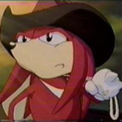 Last living descendant of the Knuckles Tribe. When I'm not tirelessly guarding the Master Emerald, I indulge in some treasure hunting. (Classic/OVA)