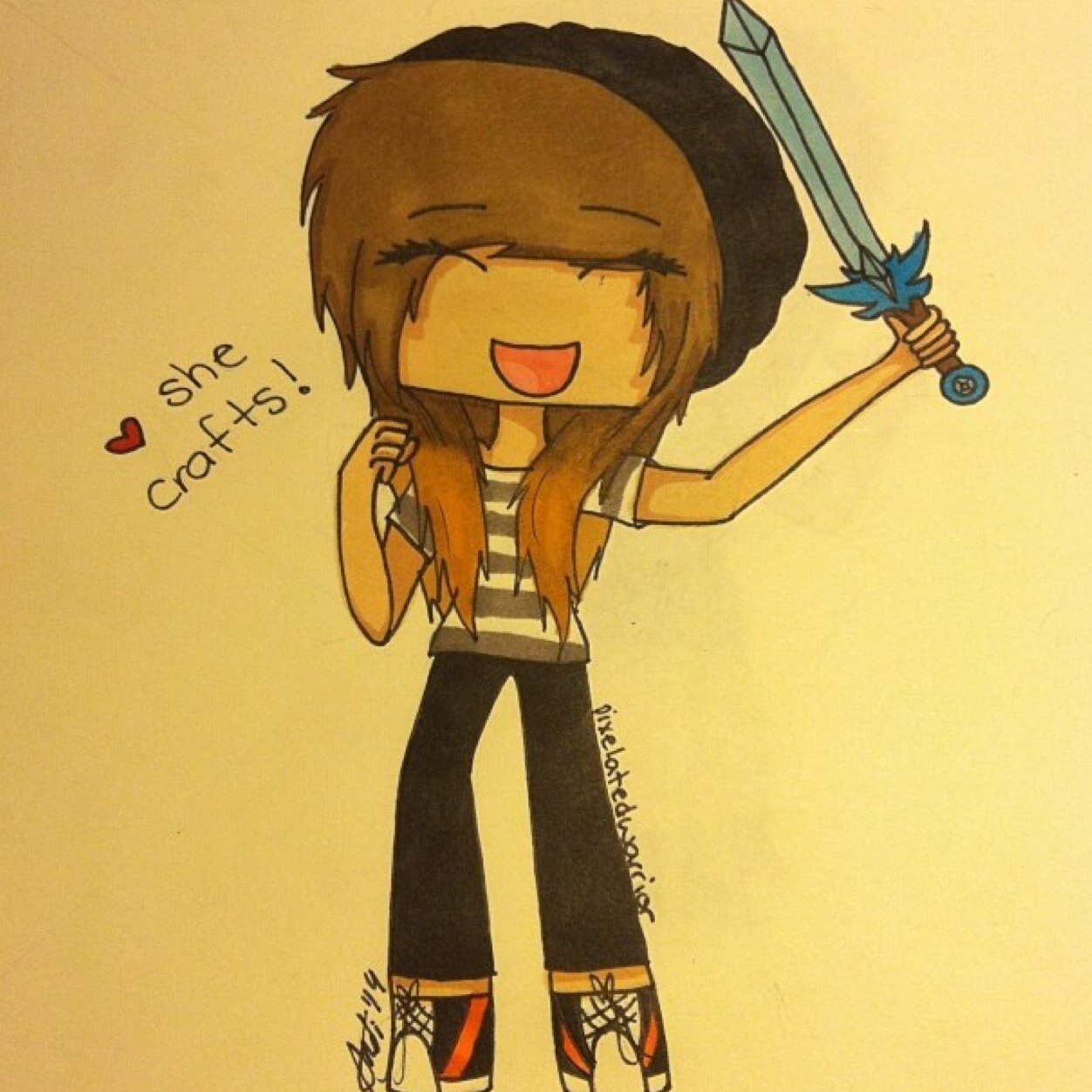 ✬Hai, I'm @SheCrafts_ from instagram✬ ✬my Ign is; SydneyA_✬ ✬I mostly play on The Reef MC✬