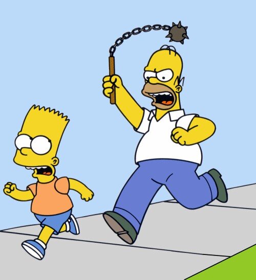 Posting funny pictures and quotes from the best show of all time,  the Simpsons.