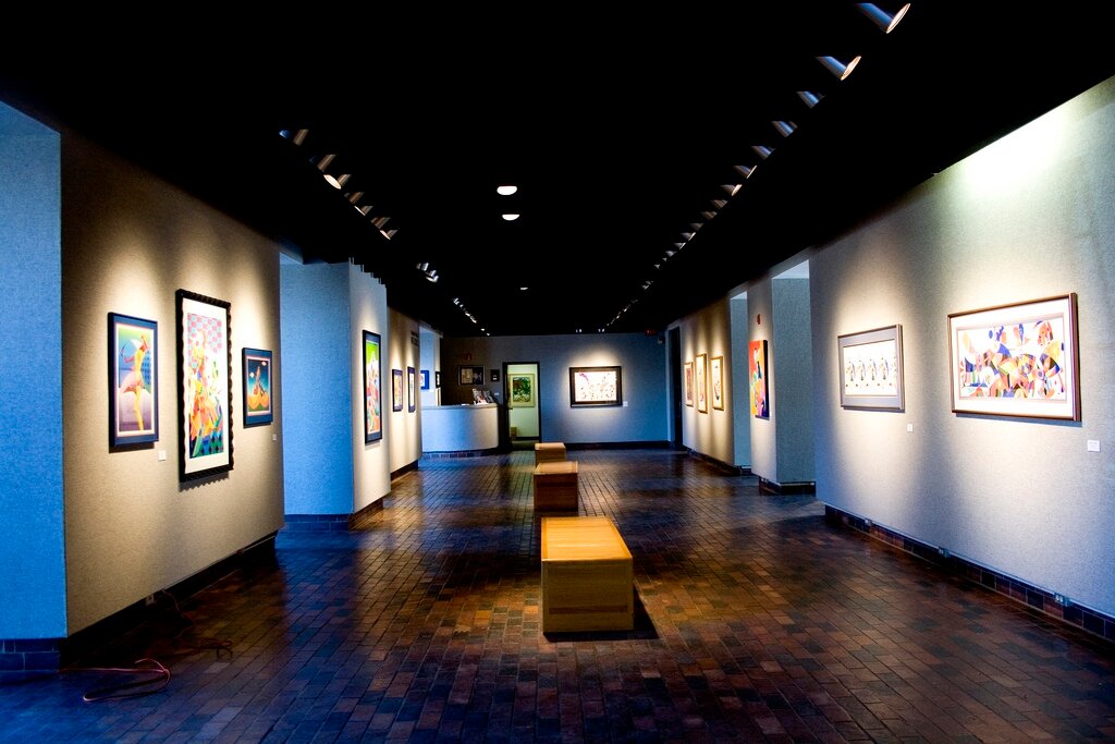 Gardiner Gallery of Art located in the Bartlett Center at Oklahoma State University.