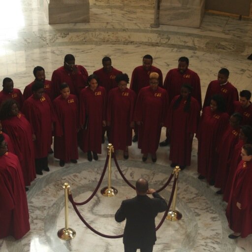 World Class Collegiate Chorus.  We sing Classical, Gospel, Jazz, Spirituals, Blues, R&B, we sing it all.  Central State University Chorus.