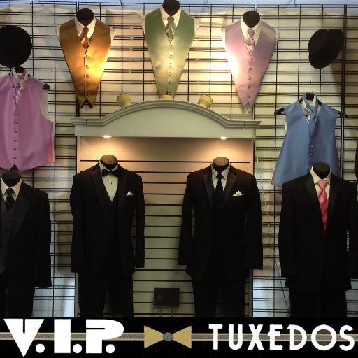 VIPtuxedos's profile picture. Over 150 styles available. Huge selection of vests & ties in the hottest colors. Owner-operated with over 35 years experience.