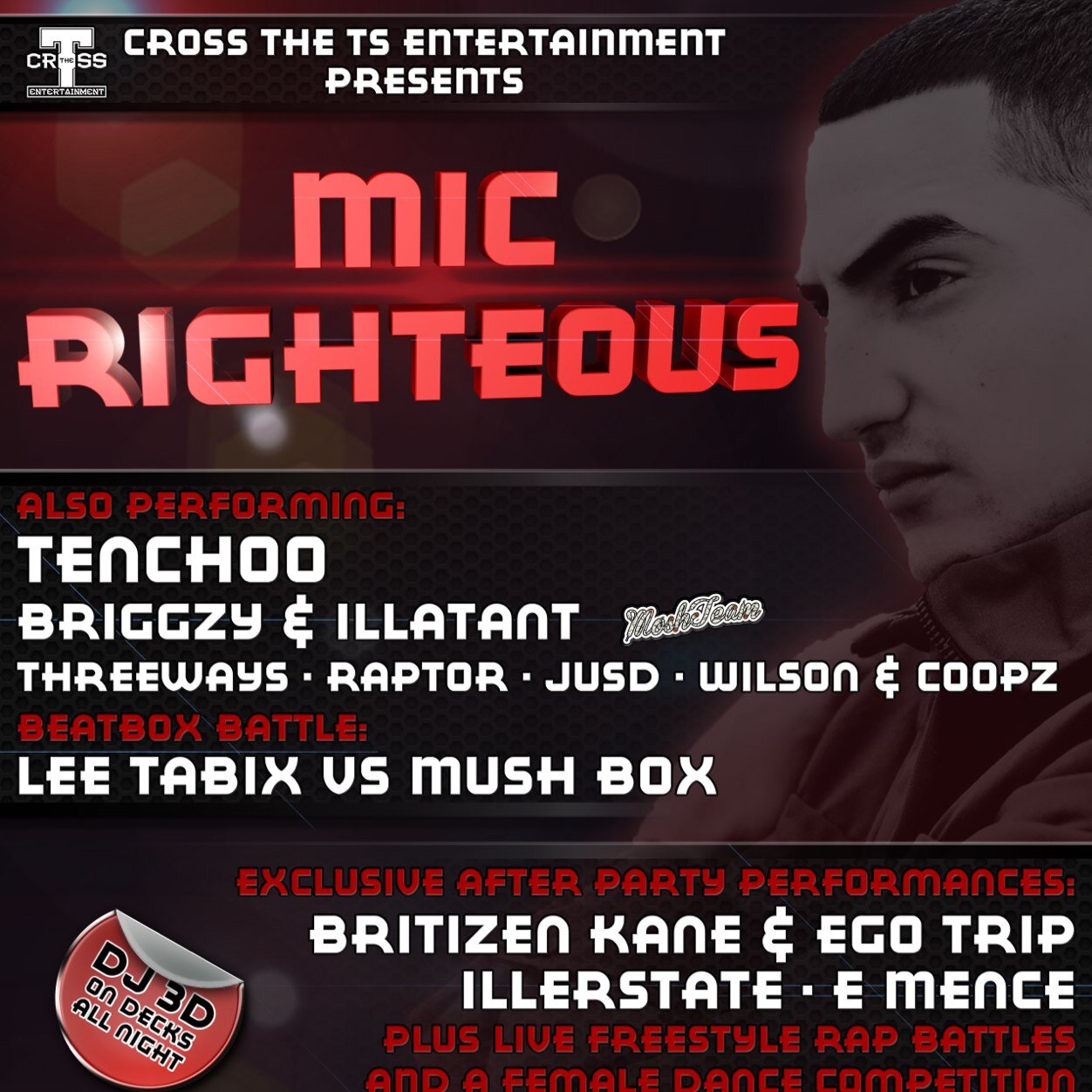 MIC RIGHTEOUS LIVE IN MANCHESTER 24.4.14