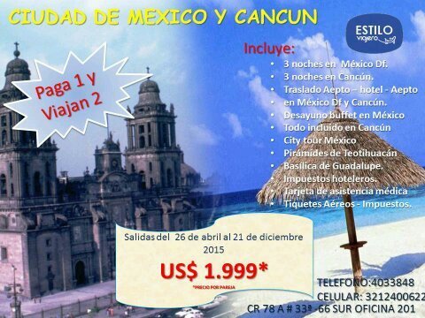 estilo viajero fue creado para programar tus vacaciones de la manera mas facil y segura brindandote la posibilidad de escoger 1.000.000 de posibilidades