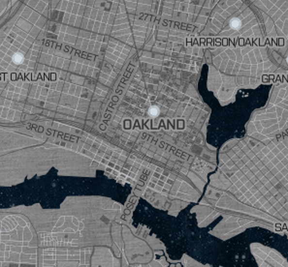 We're map makers and data enthusiasts in Oakland, CA. We meet 2nd Thursdays for a skill share and 3rd Thursdays for an open hack speakeasy.