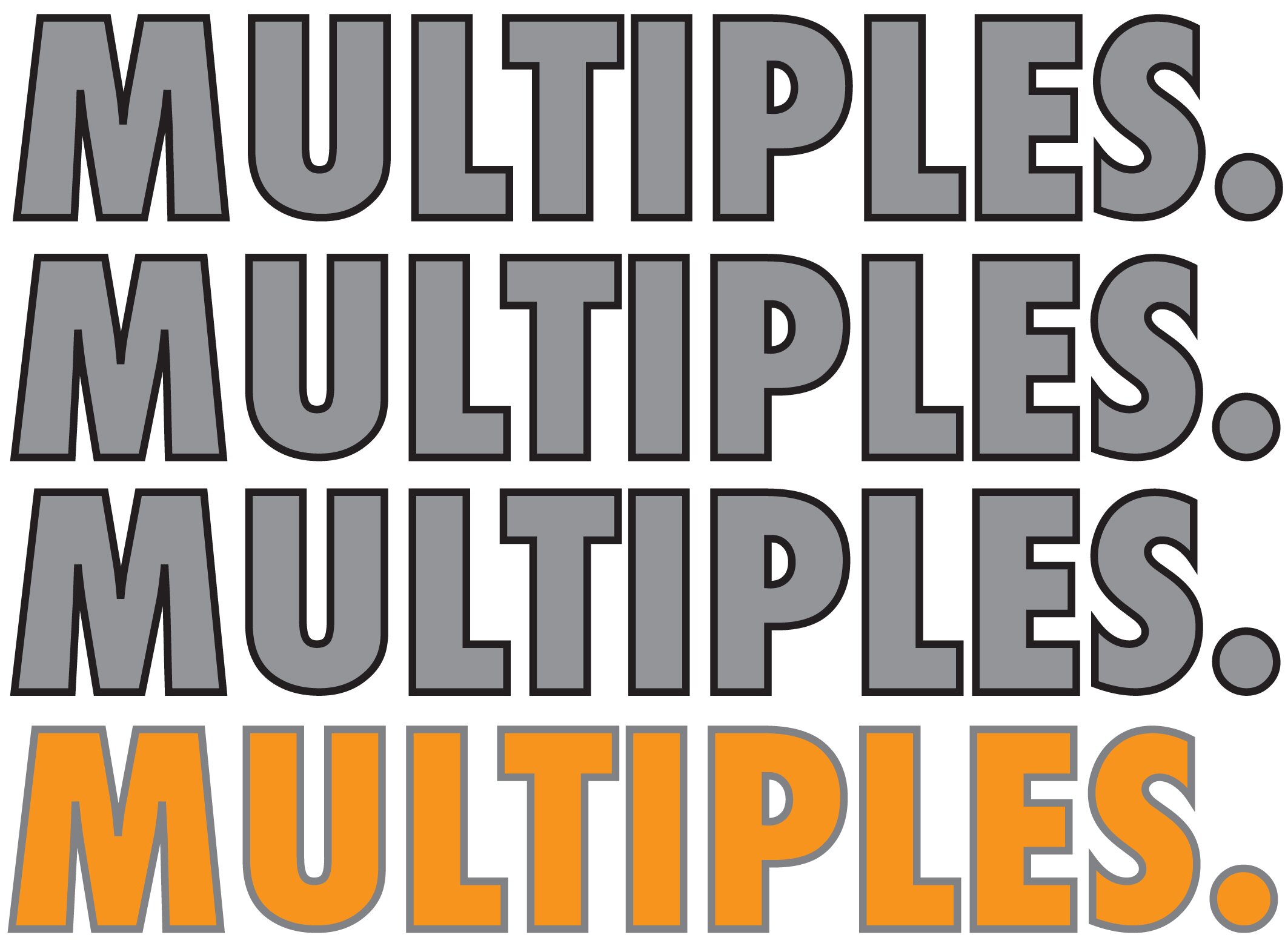 Multiples. is a temporary crossover market opening for one weekend in March and October 2014 showcasing objects produced as multiples.