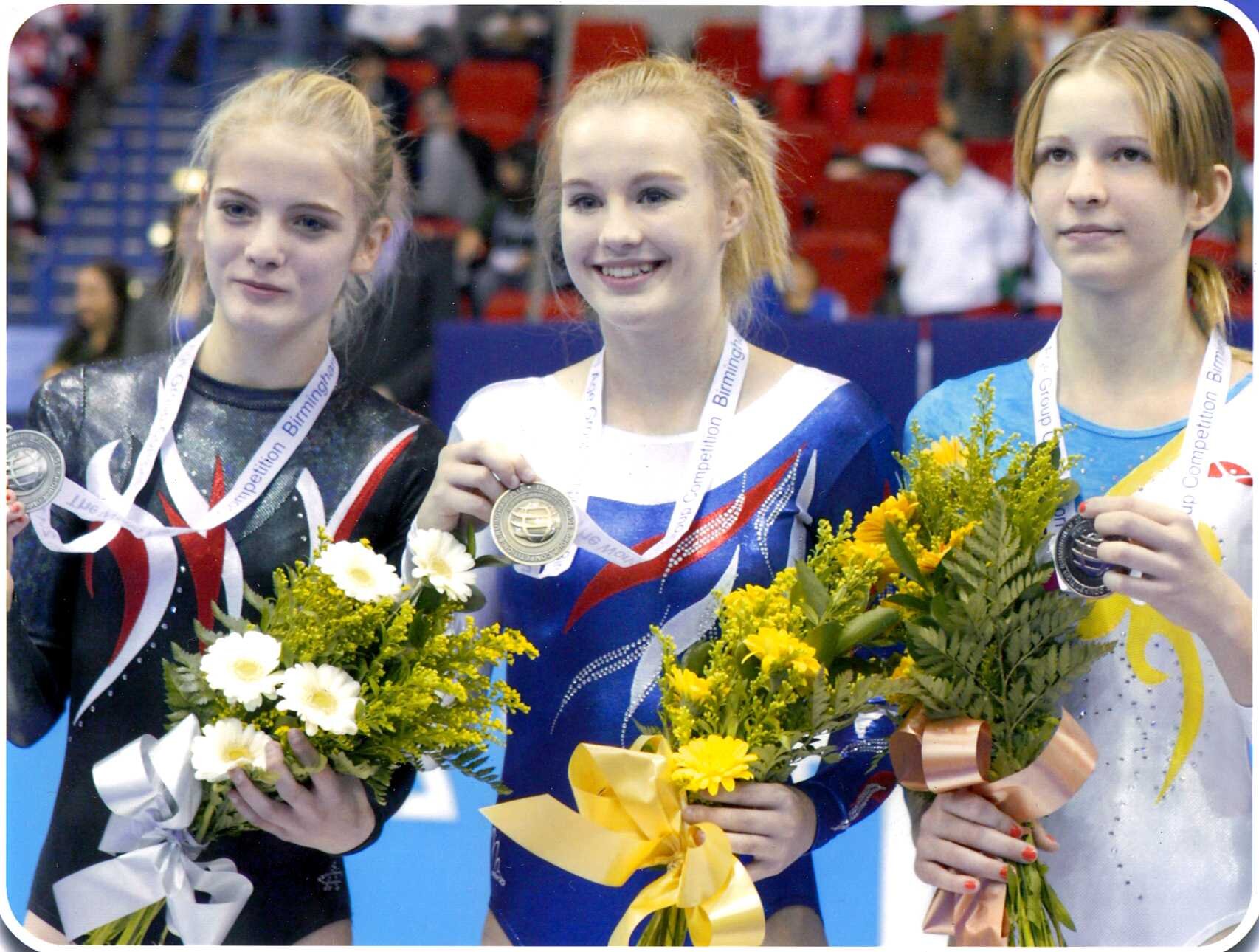 GBR D.M.T Gymnast World Champion 2011, European individual 2nd 2010, British Champion 2010+2011, Tumbling British Championships 3rd 2014, European Team 3rd 2014