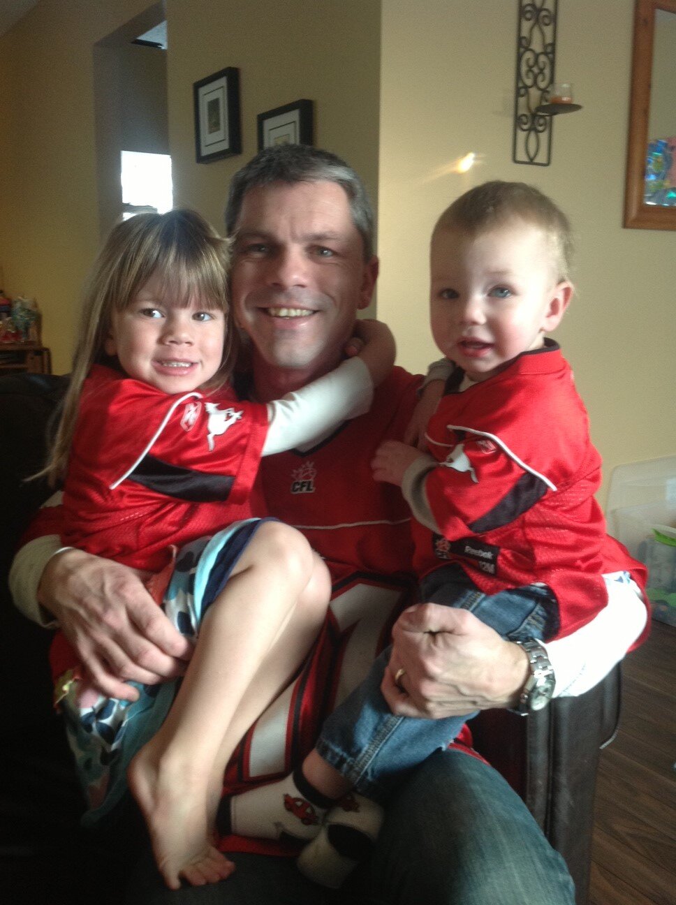 Love my 2 kids & my wife to the moon & back, Stamps #1 team in CFL, Broncos #1 team in NFL