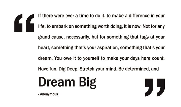 If You Could Not Fail, How Big Would You Dream?