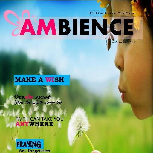 Founder of Ambience Magazine, Online psychic consultant, tarot and oracle card reader/Past life regression and Reiki healer/ I enjoy coding(sftwr engg ;))/Blogr
