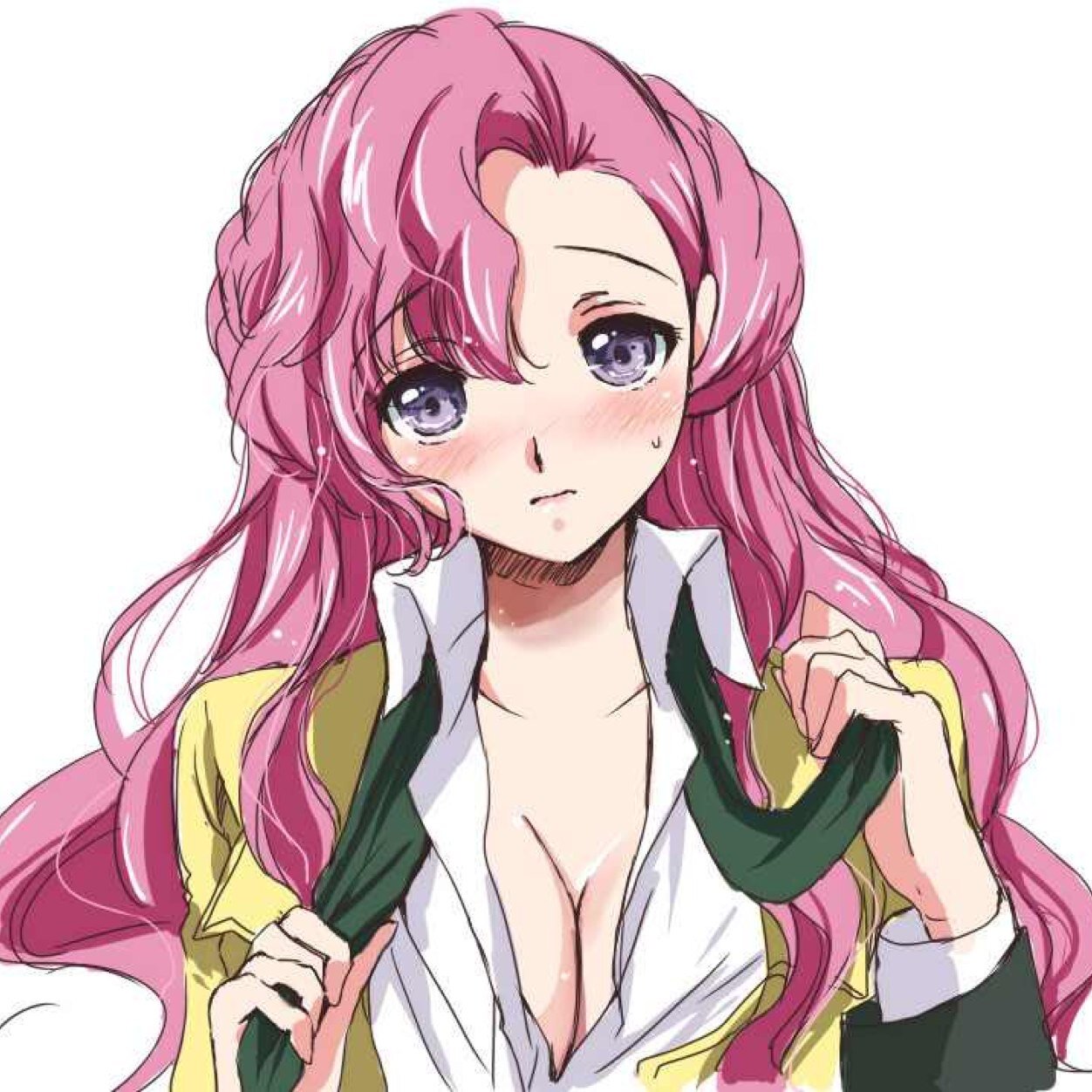*sitting down on a park bench holding a cat* where is my love Suzaku???