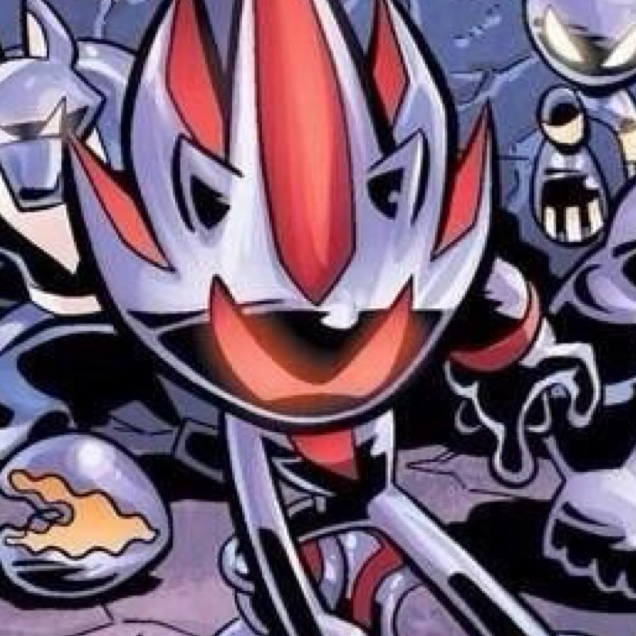 A robotic clone of the Ultimate Lifeform, Shadow the Hedgehog. Was created by Enerjak... That is all you need to know. [RP] |#SonicTwitter|#TeamPrelate|#Speed|