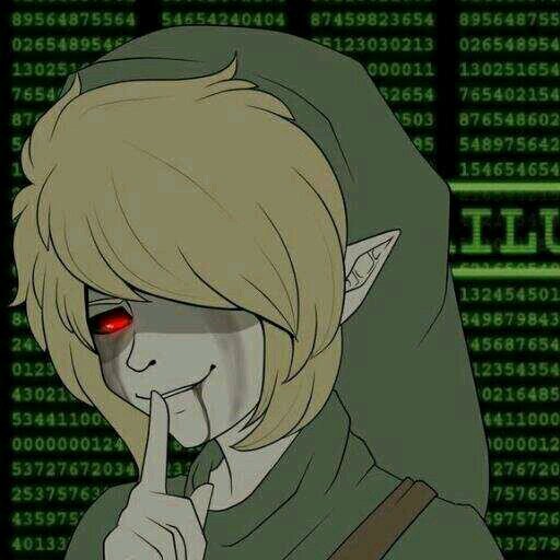 Ben drowned is the name. Basically a computer virus from the game Majora's Mask. now now, You shouldn't have done that [CP/Zelda RP]
