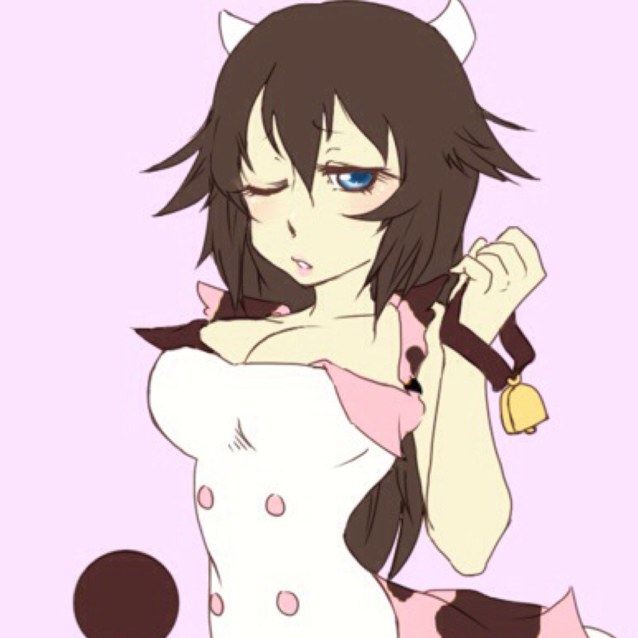 Hello there! Just a kind loving gijinka that everyone seems to call a demon.. Want some Moo Moo Milk!?