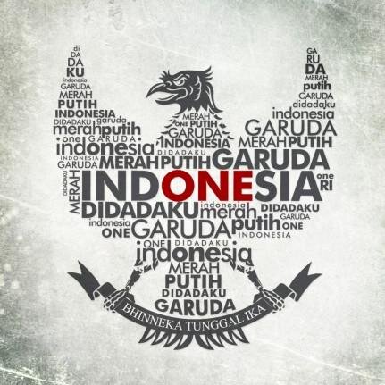 Berani menjadi putih demi Indonesia. Apapun Yang Terjadi, Kami Tetap Mencintai Indonesia.