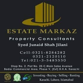 Deals in:D.H.A-Clifton- D.H.A City -Bahria Town karachi- EMAAR Crescent Bay. Contact:Syed Junaid Shah-Mobile:+92-321-8284282, Tel:+92-21-35485550.