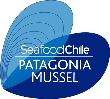 Mexilhões chilenos versáteis e saborosos da Patagônia. Procure o selo de qualidade no mexilhão.