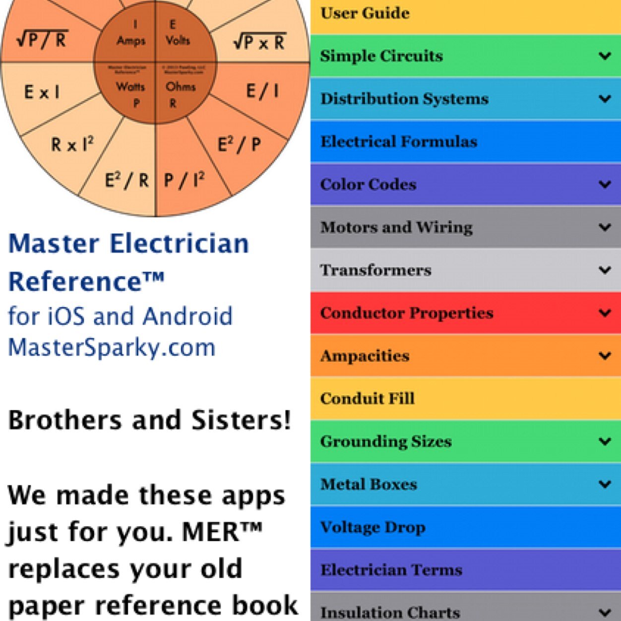 Try our new free app software. Top rated electrician reference See. https://t.co/dwDKMlGXbw (click here) For iOS and android