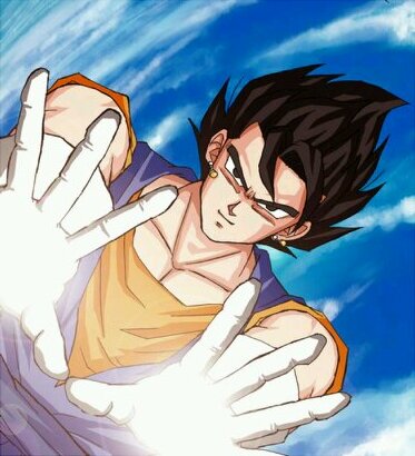 I am the most powerful fusion of the saiyans Goku and Vegeta, using the portara earrings (in my universe I never separated)  #RP