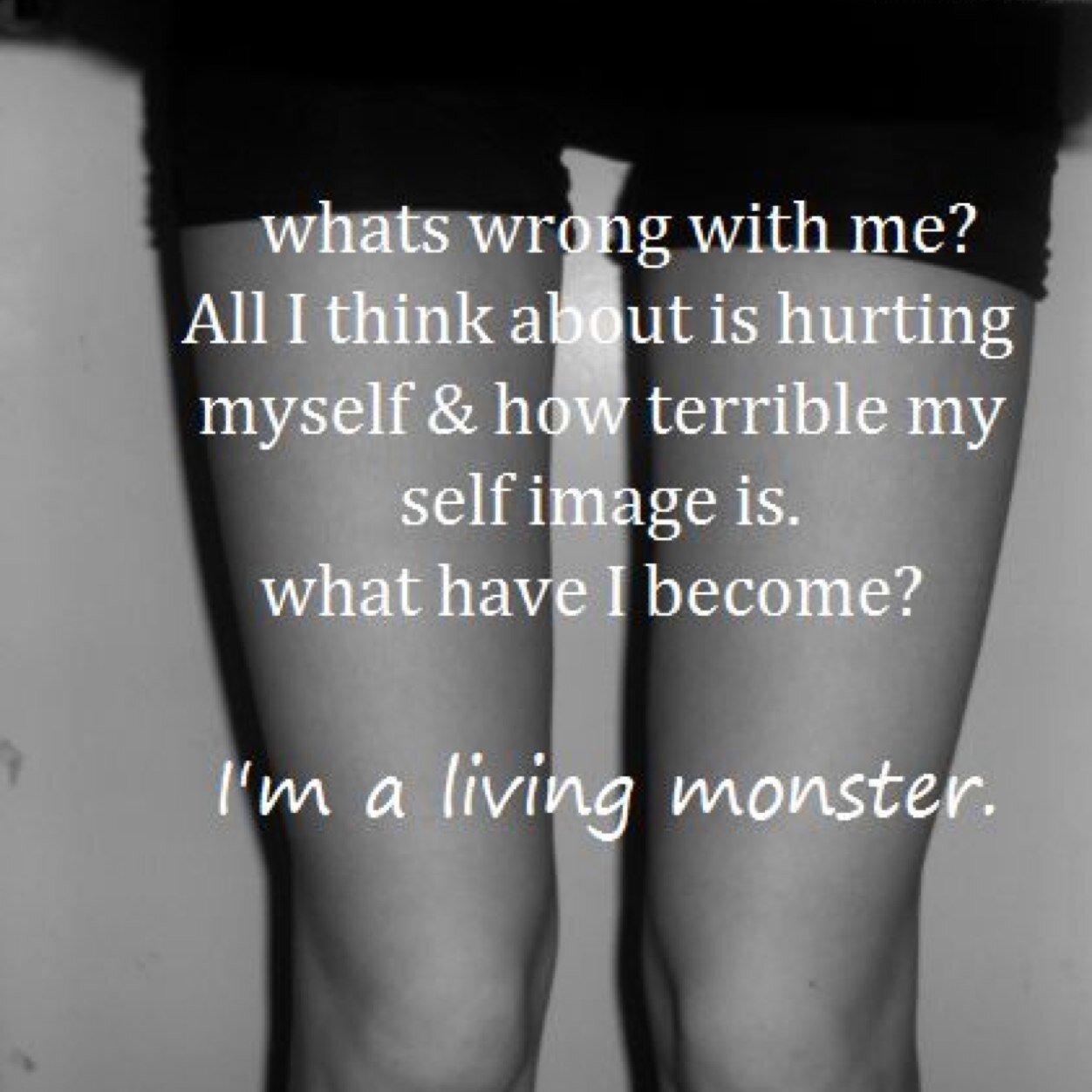The sooner I go the better it will be for everyone including myself♡