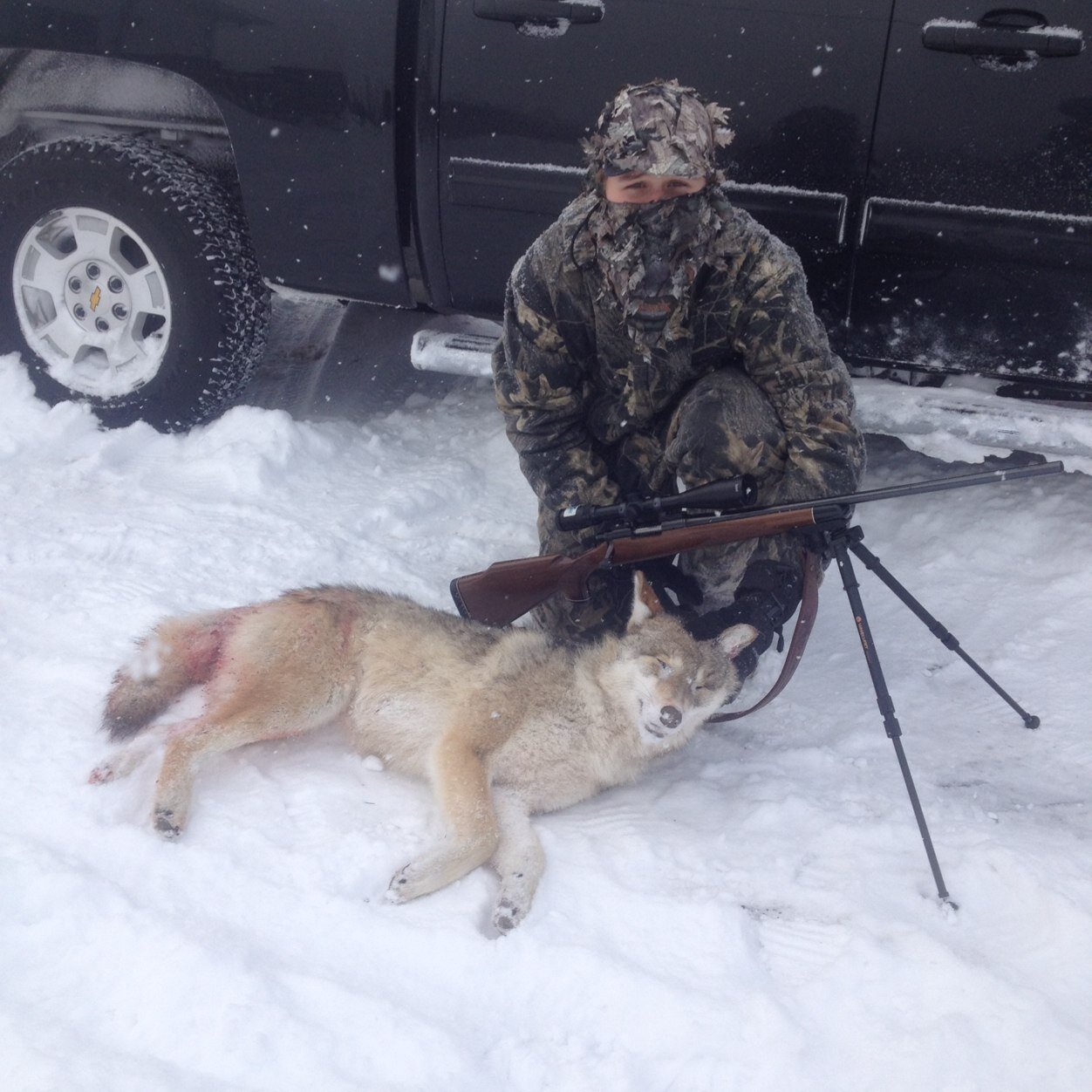 #teamchevy #teamremington , if it walks it drops if it flys it dies .Great White North. 18.single