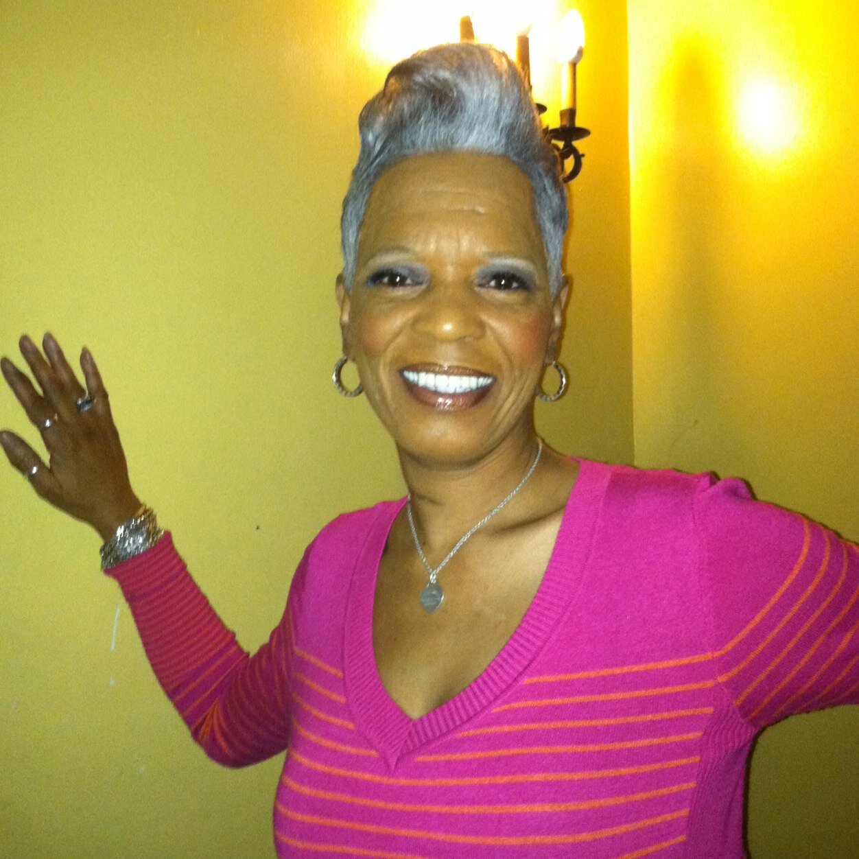 I am a little years old.  A mother of a beautiful daughter and grandmother of three.  I am a professional gospel singer.  I love traveling and being with famil.