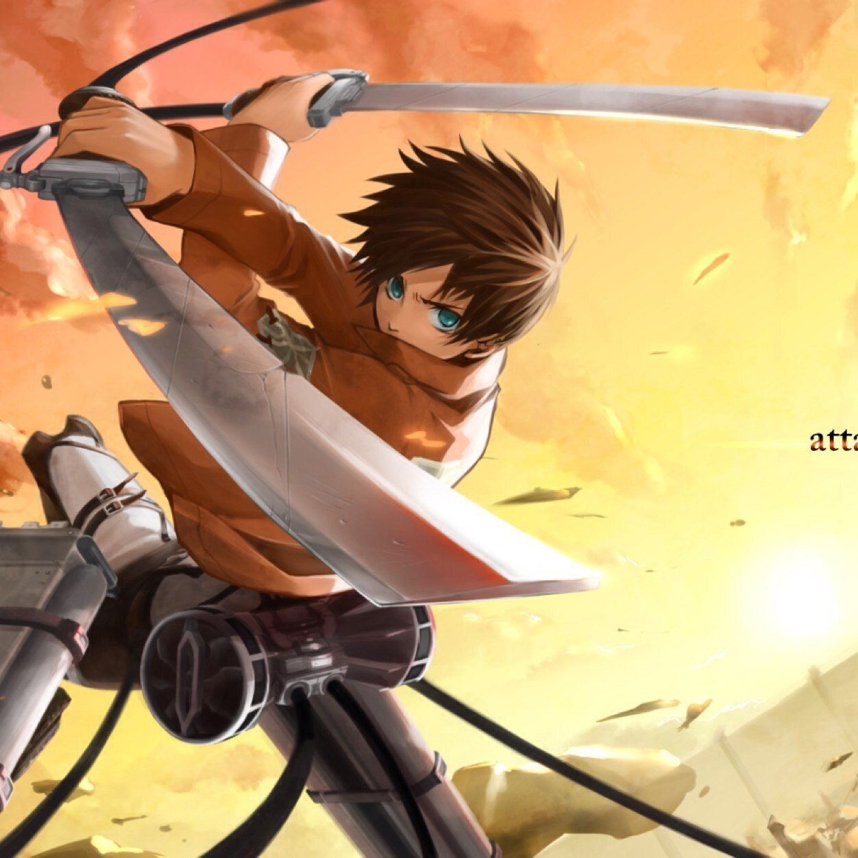 Hey im eren jaeger im part or the survey corps, i want all the titan gone for good, i will avenge my mom #multiverse mikasa you mean so much to me!!