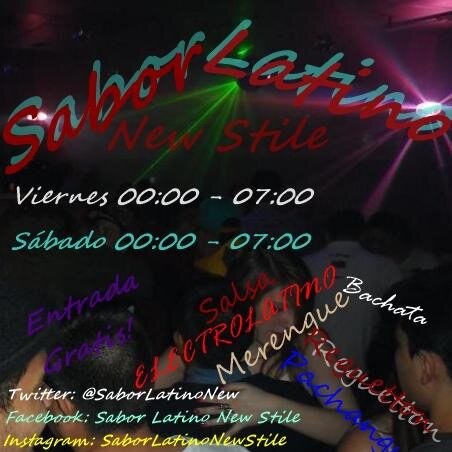 La musica mas innovadora/Los mejores precios/ El mejor ambiente/ Te esperamos!