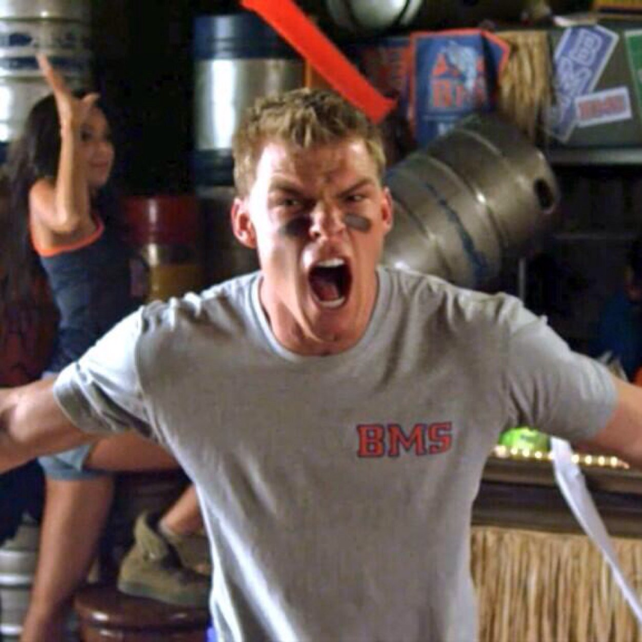 Senior linebacker from Connecticut. On the Blue Mountain State football team. I have a pocket pussy, be jealous! #54 (RP, not Alan Ritchson)