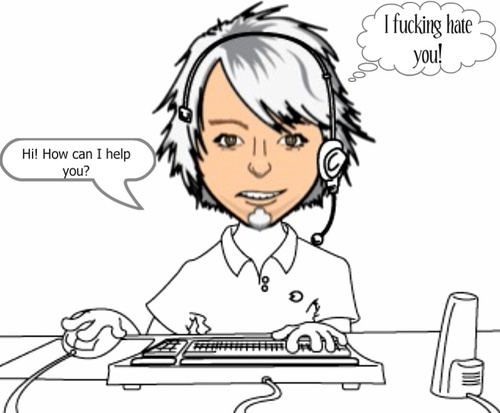 Callcenter_Boy's profile picture. I take your phone calls and tweet about how stupid you are. Don't like it? Fuck off.