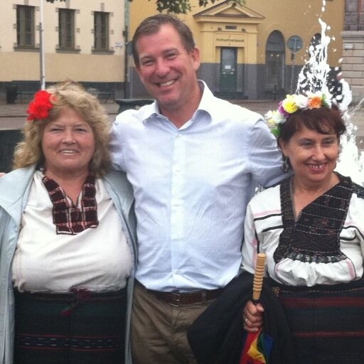 Tolerant white, Swedish, overweight, middle aged, father, husband, entrepreneur.