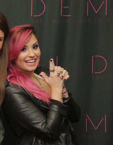 The Girl who trips on stageduring concerts, has a shorter leg than the other and a Warrior is my idol. @ddlovato