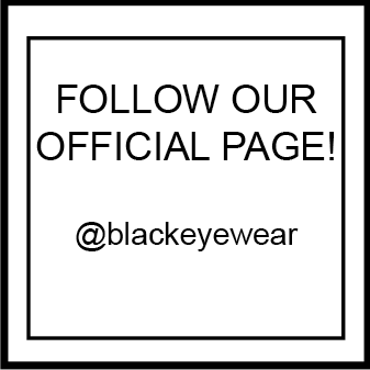 Follow our official twitter page @blackeyewear to keep up to date with all things black eyewear!