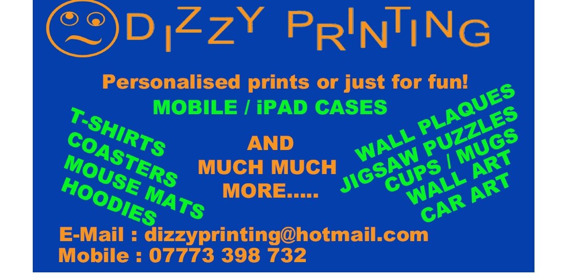 DizzyPrinting's profile picture. Personalised Gifts Or Just For Fun!