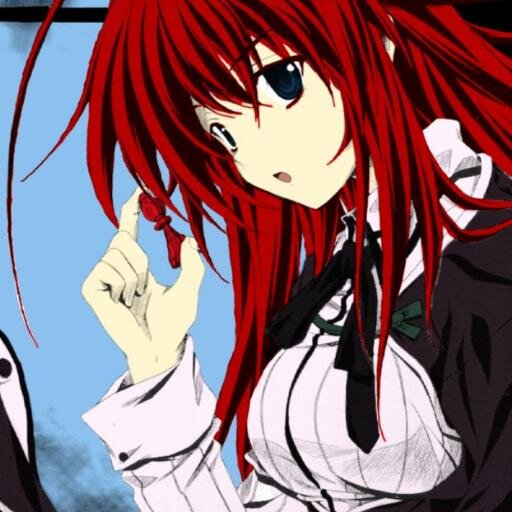 HighSchool DxD! Rambut merah panjang. Ga kenal Rias brati anda kudet. Protes? Cipok.