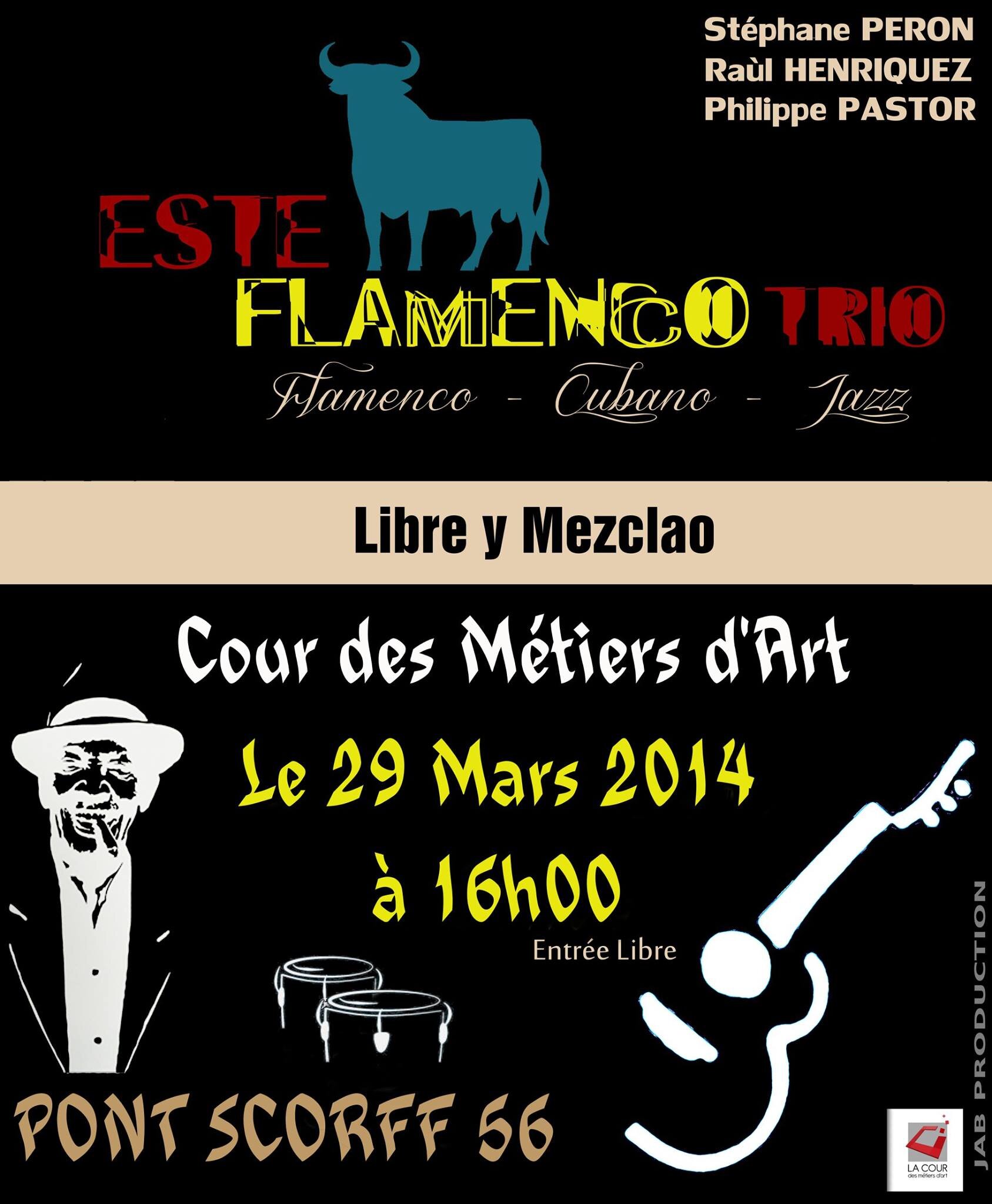 ESTEFLAMENCO TRIO est une paillette colorée de musique métissée. Une rencontre entre les musiques FLAMENCO et AFRO-CUBAINES.
http://t.co/PpHJTvg3X2