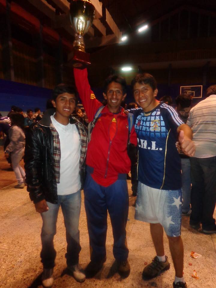 Con mi hermano y mi papa