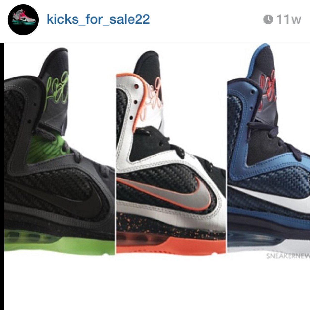 Follow our instagram account @kicks_for_sale22!!! I post picks of shoes for sale for great prices. Enjoy!