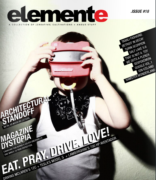 elemente_mag's profile picture. Canada's other architectural, design, creative, car driving, photography, toys, industrial design magazine of influence, that tends to do what it wants