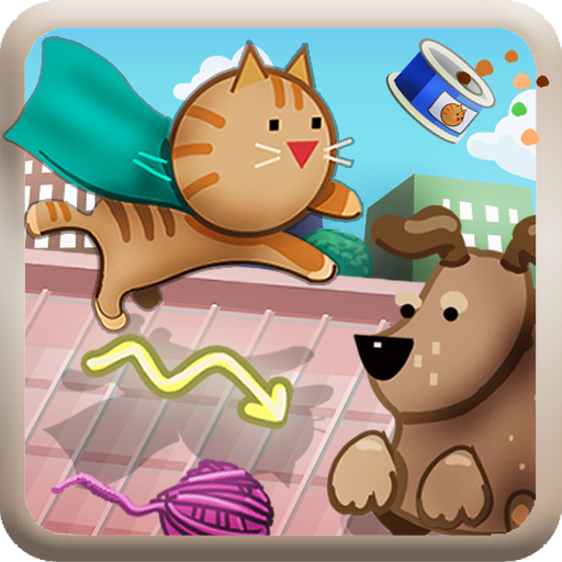 A classic arcade game with a simple touch screen control. Help this charm cat to sort multiple dangers flying across the city roofs. Available in Google Play: