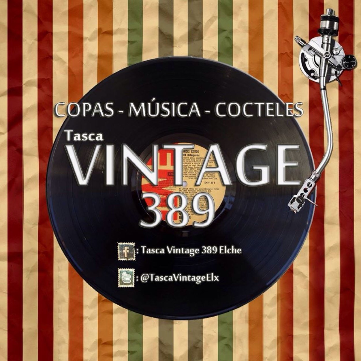 Local de copas del centro de Elche,para tomarte tus primeras copas,megavasos y chupitos de la noche en la mejor compañia Tasca Vintage 389