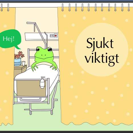 SjuktViktigt's profile picture. Projekt som utformar lärorikt, pedagogiskt och bearbetande material för alla barn, även som anhöriga-
med tema kroppen, sjukhus, sjukvård och döden.