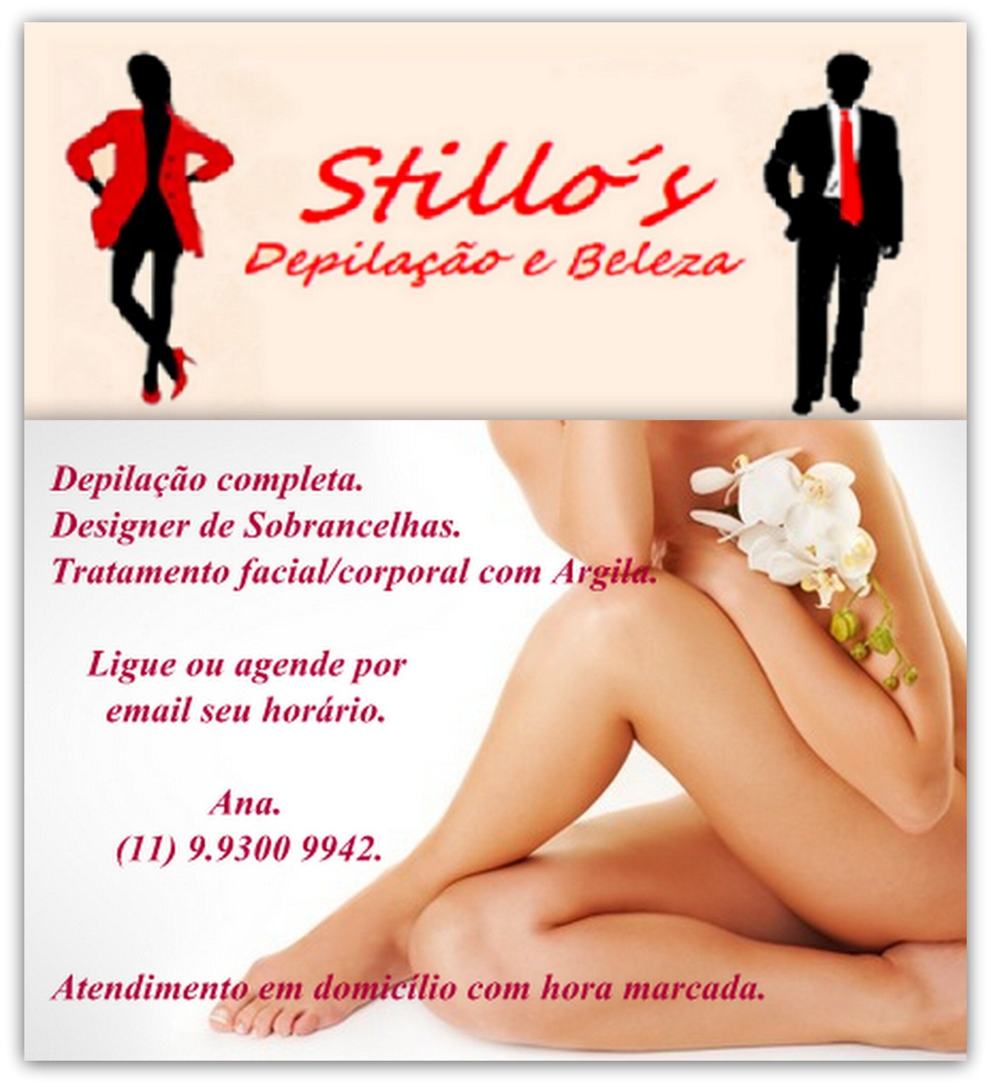 StillosD's profile picture. A Stillo´s oferece um exclusivo atendimento em domicílio nos serviços de Depilação Completa Fem/Mas, Designer de sobrancelha e Tratamento facial !